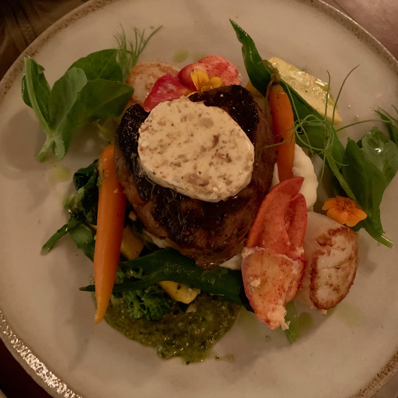surf N turf at Aragosta