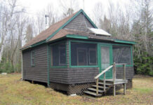 Allagash Wilderness Waterway Visiting Artist cabin on Chamberlain Lake