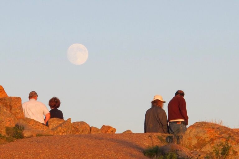 Make Acadia National Park Cadillac Summit Road to visit the highest point on the eastern seaoard, shown here during a late afternoon full moon.